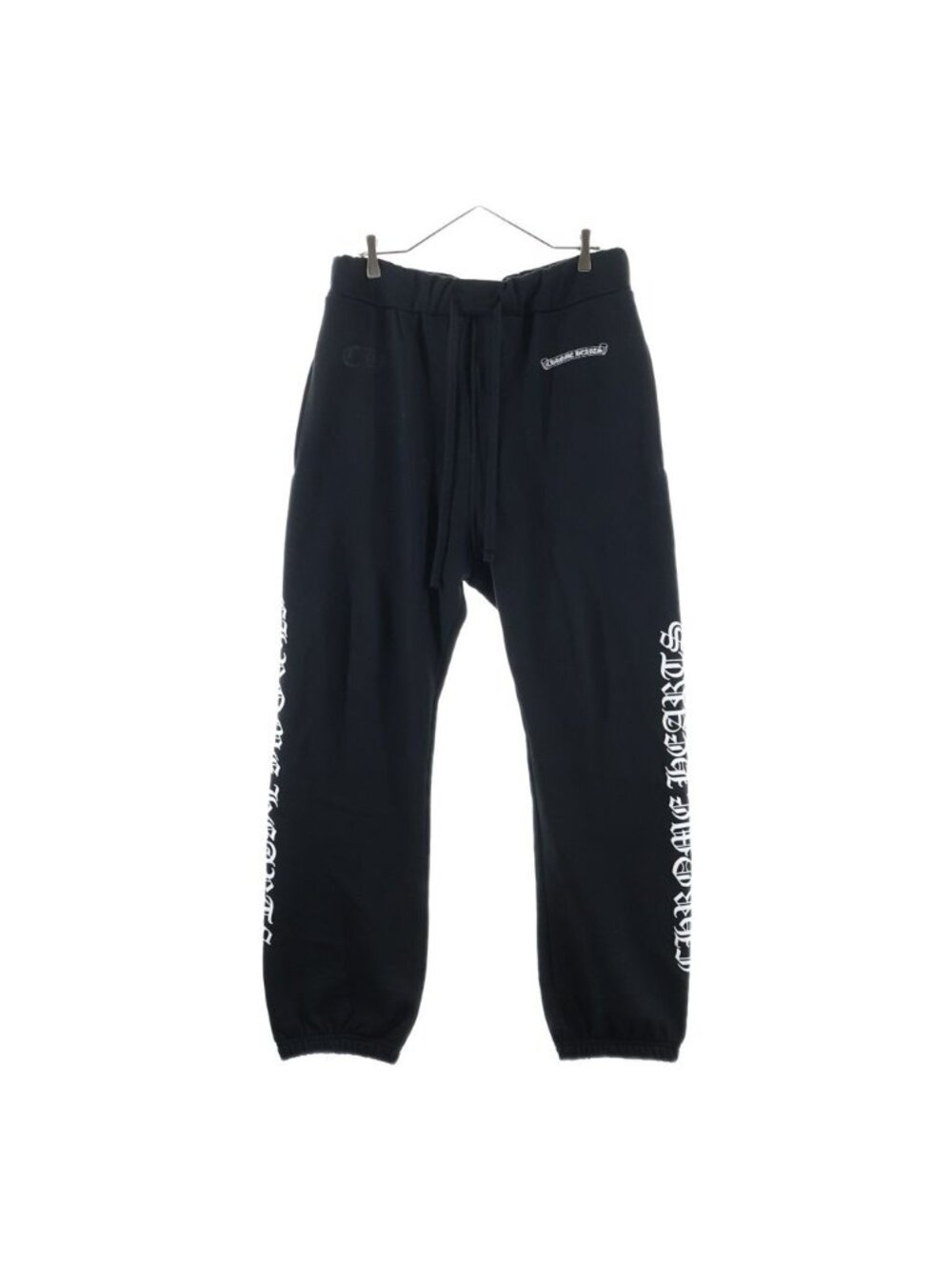 Chrome Hearts Scroll Label Fck You Side Logo Sweatpants Black Pants